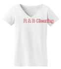 R &amp; B Cleaning.  - Port Authority® - Ladies V-Neck Tee - LM10022035 - Custom Heat Pressed 613395c02cb3185201255545332