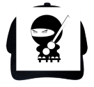 NINJA!!!! - Custom Heat Pressed Brushed Cotton Twill Low Pro  - 18-016 - 18-0162029 5e6efdad23ca134201218307126