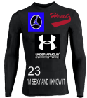 23 I'M SEXY AND I KNOW IT - Custom Heat Pressed Adult Stretch Tight Long Sleeve Jersey - Teamwork Athletic - 1822 - 18222021 2b63f6e1dc9c542012132644395