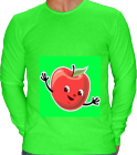 apple - Custom Heat Pressed American Apparel Longsleeve T-shirts T407 - T4072043 5b516b6cea6a29220126550552