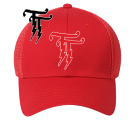 tt red/blk - "Otto A-Flex" Cotton Twill w/Stretchable Polyester Air Mesh Back Low Profile Pro Style Caps (LXL)) - 94-6392025 - Custom Heat Pressed 6c20654e920385201211599648