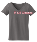 R &amp; B CLEANING - Port Authority® - Ladies V-Neck Tee - LM10022035 - Custom Heat Pressed 411da44117bb18520125530986