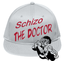 SCHIZO THE DOCTOR  - Flat Bill Flex Hat -13-725 - 13-7252035 - Custom Heat Pressed 4b44e3f8238c185201263338334