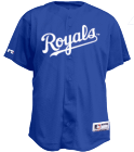 RENTON  - Custom Heat Pressed Royals Official MLB Full Button Youth Jersey - MA654Y - Royals-654Y2028 12845580d87980940c66a