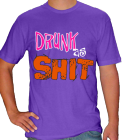 DRUNK AS SHIT - American Apparel T-Shirt 4400 - 44002036 - Custom Heat Pressed 9eb2530015dc195201210617428