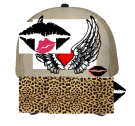 Cheetah - Custom Heat Pressed Low Pro Sandwich Visor Trucker  Otto Cap 84-482 - 84-4822036 81ff53269a0f2042012141823583