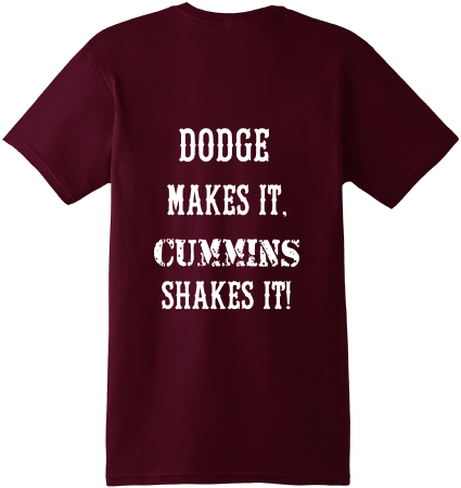 dodge makes it cummins shakes it shirt