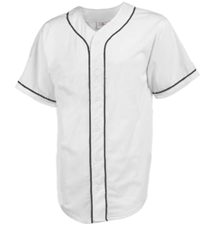 white button up jersey