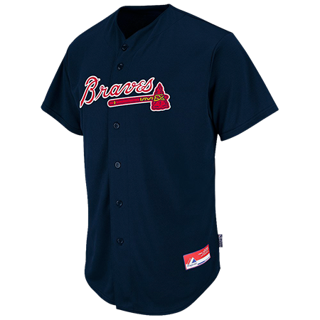 KENDRICK LAMAR DAVIS JR 9 Braves Official MLB Full Button Youth Jersey  MAHD684Y