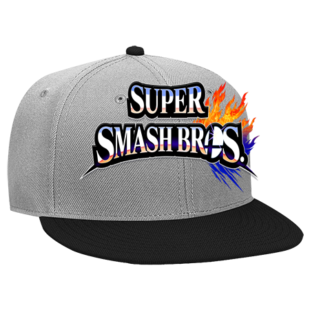 Ness Super Smash Bros Wool Blend Snapback Flat Bill Hat