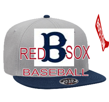 SOX RED SOX RED BASEBALL - Custom Heat Pressed Snapback Flat Bill Hat ...