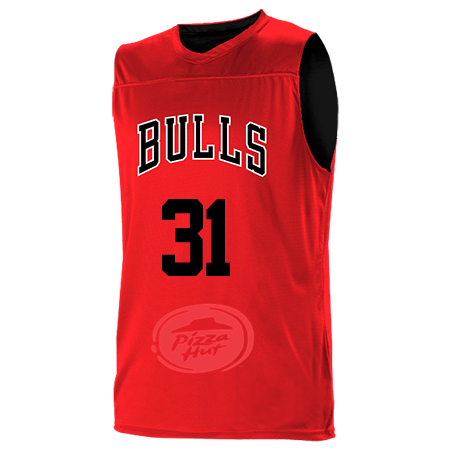 Alleson Athletic A105LY Youth NBA Logo Reversible Jersey - Chicago Bul