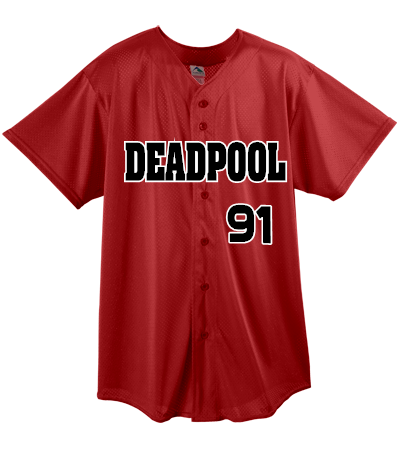 deadpool baseball jersey