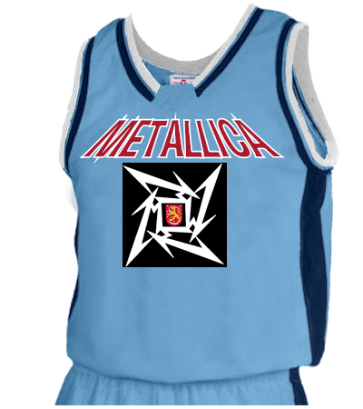 metallica jersey Adult V-Neck Custom Basketball Jerseys