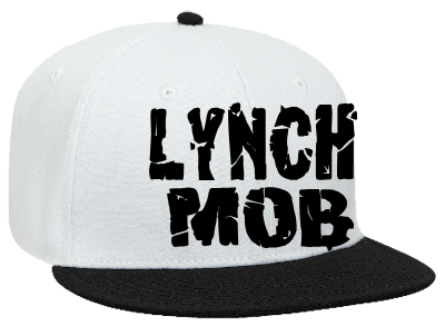LYNCH MOB Wool Blend Snapback Flat Bill Hat