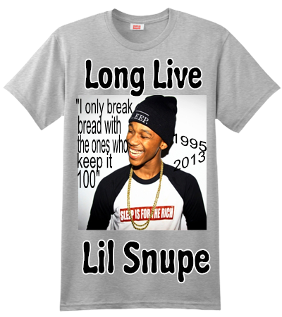 rip lil snupe shirt