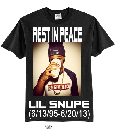 rip lil snupe shirt