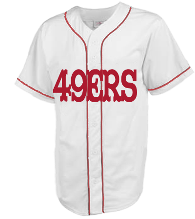 49ers baseball jersey