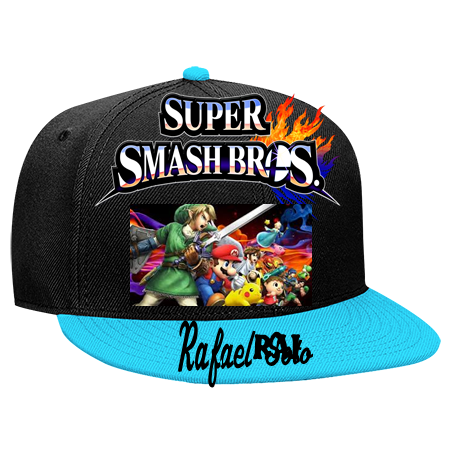 Ness Super Smash Bros Wool Blend Snapback Flat Bill Hat