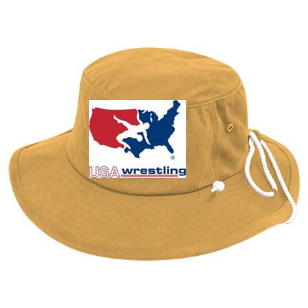 usa wrestling bucket hat