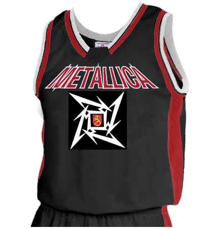 metallica basketball jersey