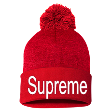 supreme pom pom beanie