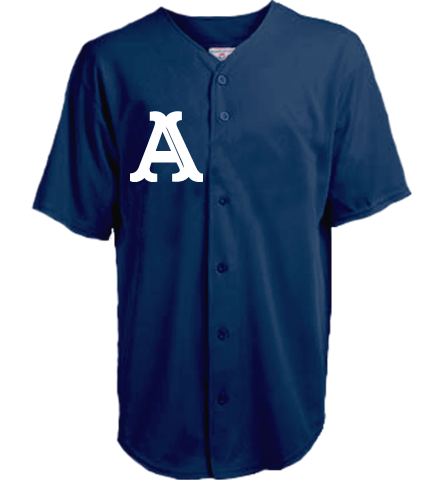 dark blue baseball jersey
