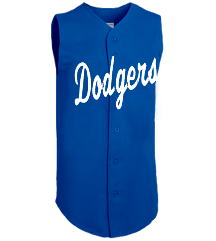 Dodgers 3 Adult Customized Sleeveless 