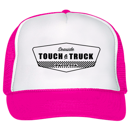 pink trucker hat