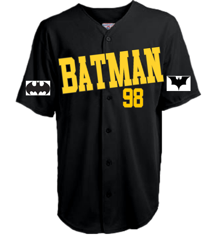 Batman baseball jersey