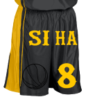 S-I-I-H-SI-HA-8 DISCONTINUED Women's Dazzle Basketball Shorts - 9