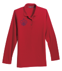 LA-private-club Ladies Silk Long Sleeve Polo Shirt