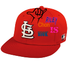 RILEY-CHOW-IS-SICK Cardinals Flatbill Baseball Hat OCMLB400