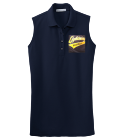 Name-Your-Design Ladies Silk Sleeveless Polo Shirt