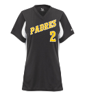 PADRES-2-2 Ladies V-Neck Three Colorblock Jersey