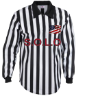 SOLO DISCONTINUED Adult Football Officials' Long Slv (no pocket)-Teamwork Athletic-1123