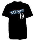 19-LAGUIDAO-19 Blue Jays MLB Adult League Team Jerseys - Official Nike MLB Wordmark Poly Tees - N223