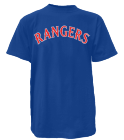 TEAM-MOM-16 Rangers MLB Little League Team Jerseys - Official Nike Youth MLB Wordmark Poly Tees - NY234