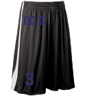 HORNED-FROGS-3 DISCONTINUED Adult Triple Double Reversible Basketball Shorts - 4447