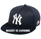 MADDY-IS-AWSOME-NEW-YORK-YANKEES-NEW-YORK-YANKEES Yankees Flatbill Baseball Hat OCMLB400