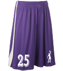 2533 DISCONTINUED Adult Triple Double Reversible Basketball Shorts - 4447