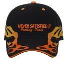 NEVER-SATISFIED-II-PULLING-TEAM DISCONTINUED DISCONTINUED Pre Embroidered Sandwich Visor  Otto Cap 87-576