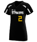 2-STRIKERS-PACE-2-OLA Ladies V-Neck Softball Jersey