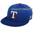 JOHNSON-11-MORRIS-11 Rangers Flatbill Baseball Hat OCMLB400