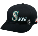 S-WAG Seattle Mariners - Official MLB Hat for Little Kids Softball League OCMLB300