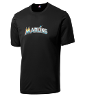 CARTERS-MOM-1 Marlins MLB Adult League Team Jerseys - Official Nike MLB Wordmark Poly Tees - N223
