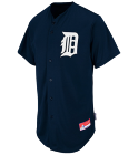 SCHIRMER-ROOFING-06 Tigers Full Button Baseball Jersey - Adult MAHD6840