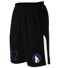12 Minnesota Timberwolves Youth Basketball Shorts - A205LY-WOLVES