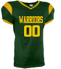 WARRIORS-00-PLAYER-NAME-00 DISCONTINUED Adult Grinder Steelmesh Football Jersey -1370
