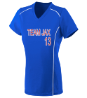 TEAM-JAX-13-13 Ladies V-Neck Streak Softball Jersey